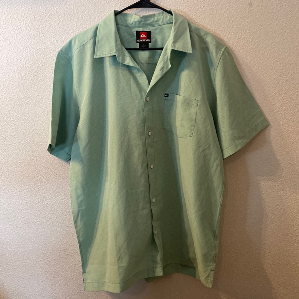 Quicksilver Button Down Shirt Size Large - image 1